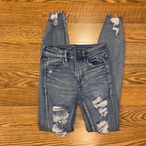 american eagle high rise jeggings